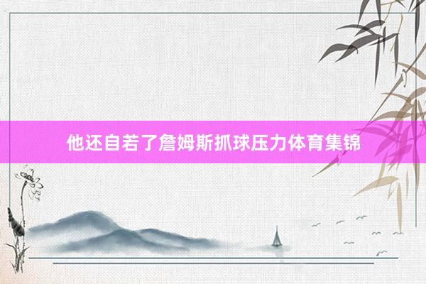 他还自若了詹姆斯抓球压力体育集锦