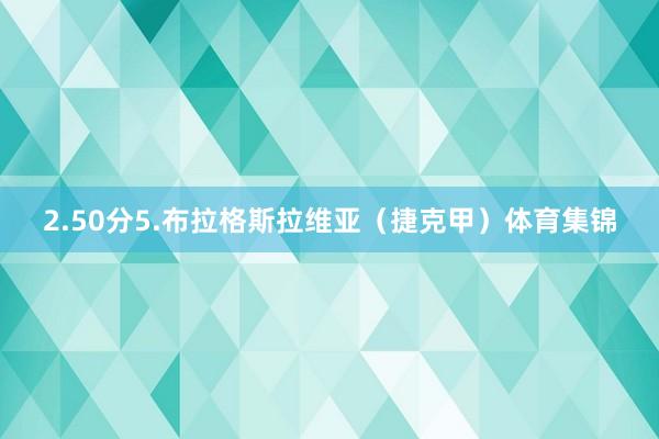 2.50分5.布拉格斯拉维亚（捷克甲）体育集锦